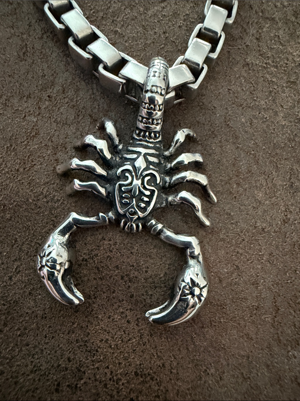 Silver Stainless Steel Scorpion